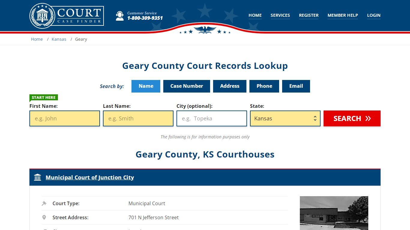 Geary County Court Records | KS Case Lookup - CourtCaseFinder.com